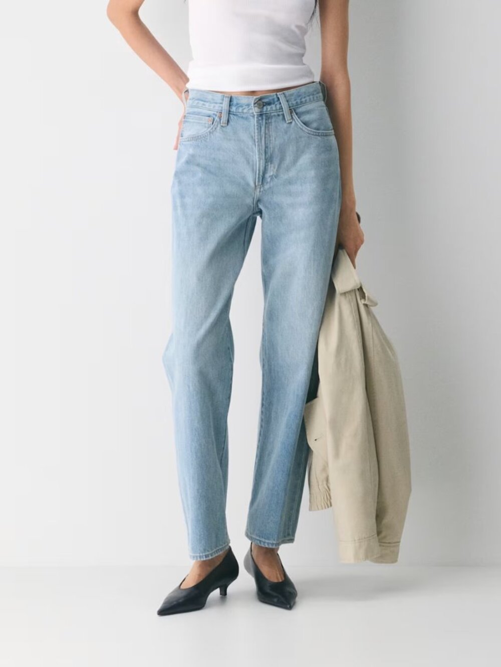 Aritzia Denim Forum The ‘90s Marlo Hi-Rise Baggy Jean 27 Bleu Taboo